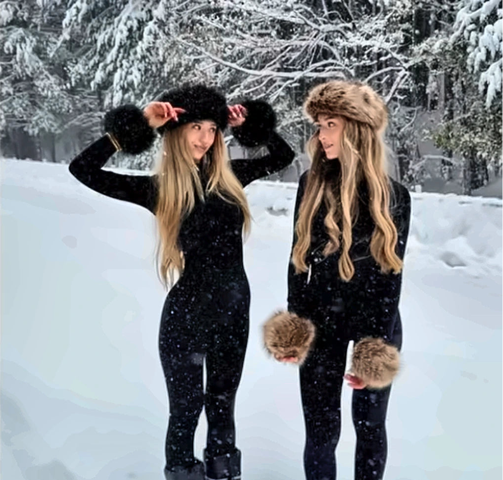 Fluffy Winter Set – Pälsmössa & Handledsvärmare